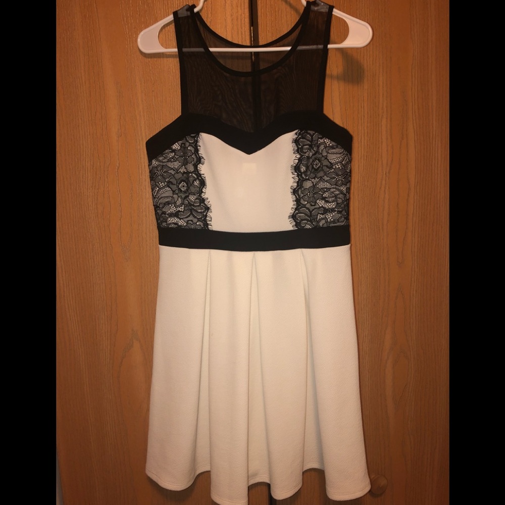Black and White Semi-Formal Dress